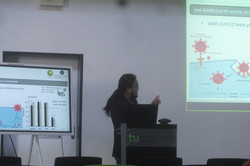 Thanet Pitakbut während seines Verteidigungsvortrages