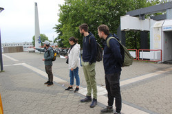 Das Organisationskomitee bei der Gruppeneinteilung