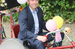 Oliver Schiwy im Promotionswagen