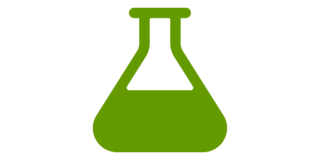 Flaschen Icon grünes Symbol einer Flasche