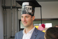 Fabian and his doctoral hat